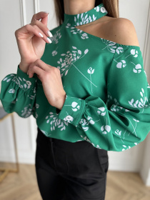 Блуза ISSA Plus модель SA-514_зеленый Фото