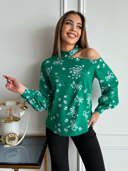 Блуза ISSA Plus модель SA-514_зеленый Фото