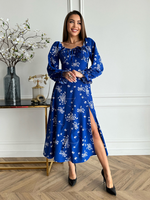 Сукня міді ISSA Plus модель SA-510_синий Фото