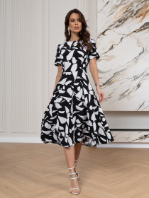 Сукня міді ISSA Plus модель 14549_черный Фото