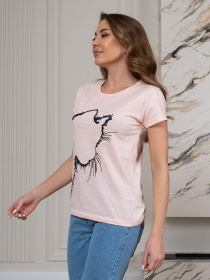 Футболка ISSA Plus модель WN20-601_розовый Фото