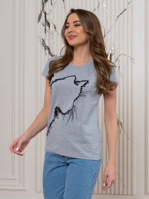 Футболка ISSA Plus модель WN20-601_серый Фото