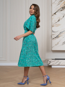 Платье миди ISSA Plus модель SA-516_зеленый Фото