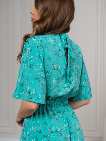 Платье миди ISSA Plus модель SA-516_зеленый Фото