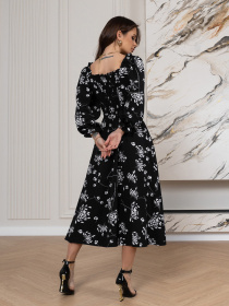 Платье миди ISSA Plus модель SA-515_черный Фото