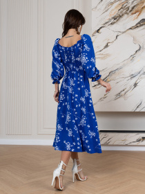 Платье миди ISSA Plus модель SA-515_синий Фото