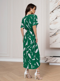 Сукня міді ISSA Plus модель 14551_зеленый Фото