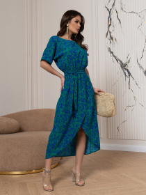 Сукня міді ISSA Plus модель 14552_зеленый Фото