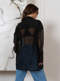 Рубашка ISSA Plus модель 14554_черный Фото