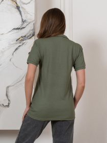 Поло ISSA Plus модель 14556_хаки Фото