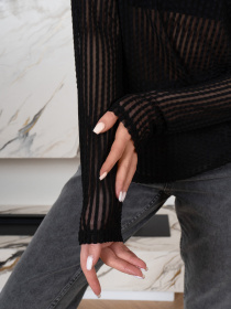 Лонгслив ISSA Plus модель 14557_черный Фото