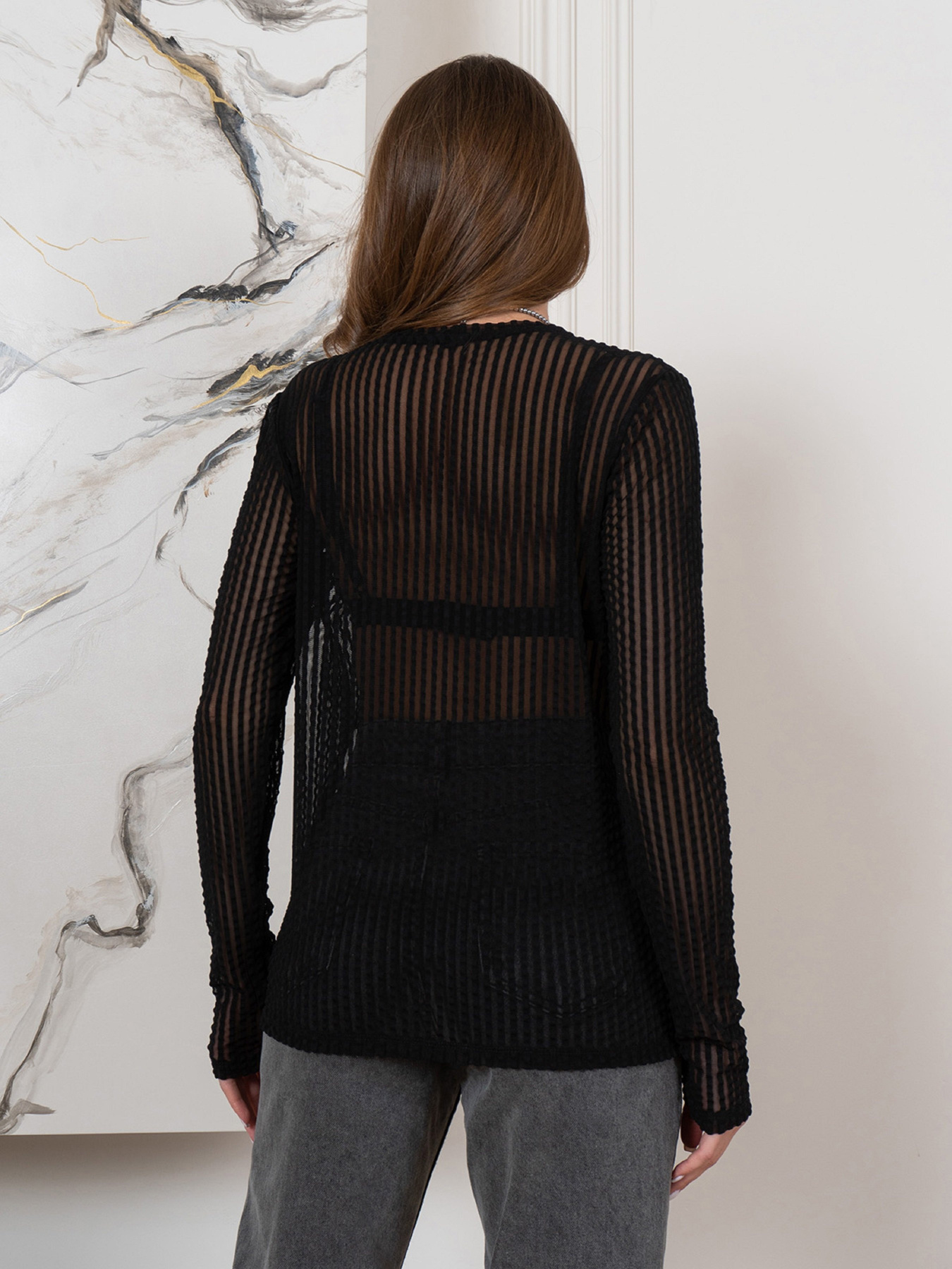 Лонгслив ISSA Plus модель 14557_черный Фото