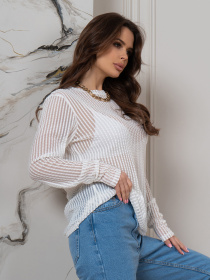 Лонгслів ISSA Plus модель 14557_белый Фото