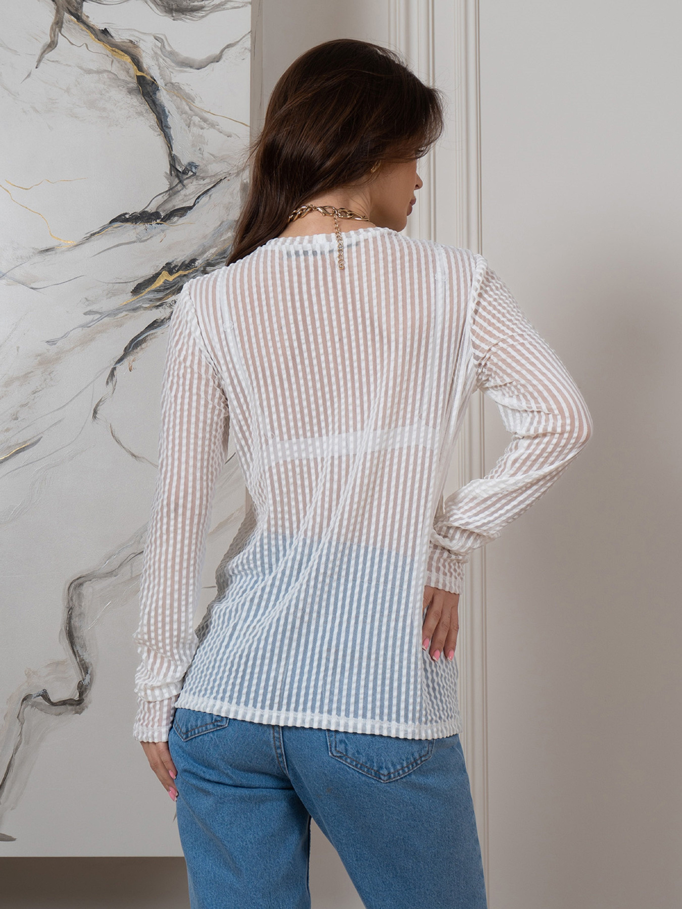 Лонгслив ISSA Plus модель 14557_белый Лонгслив ISSA Plus модель 14557_белый Фото