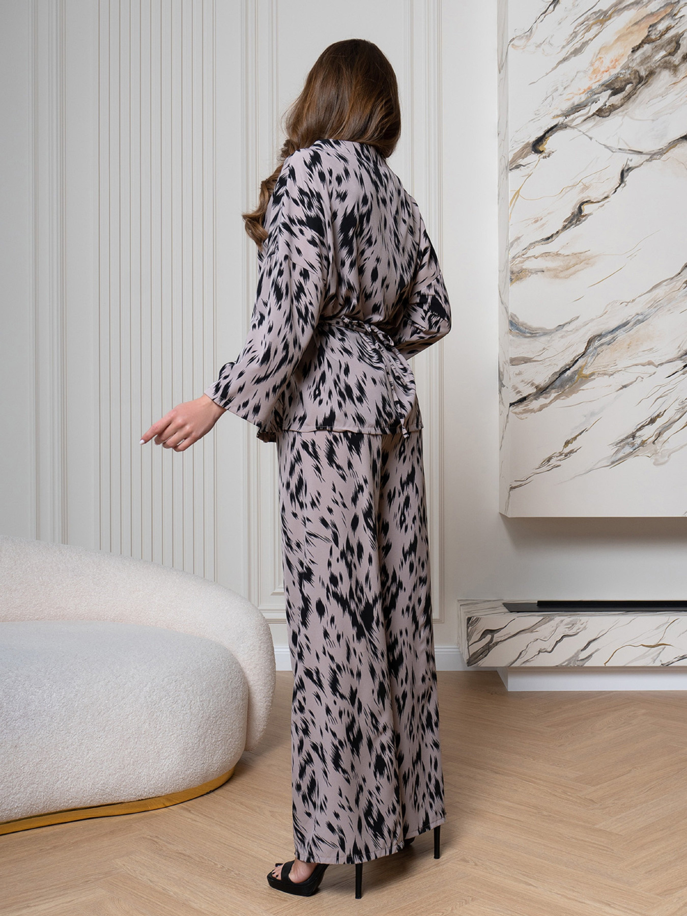 Костюм ISSA Plus модель 14561_коричневый Фото