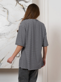 Футболка ISSA Plus модель 14566_черный_белый Фото