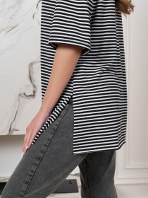 Футболка ISSA Plus модель 14566_черный_белый Фото