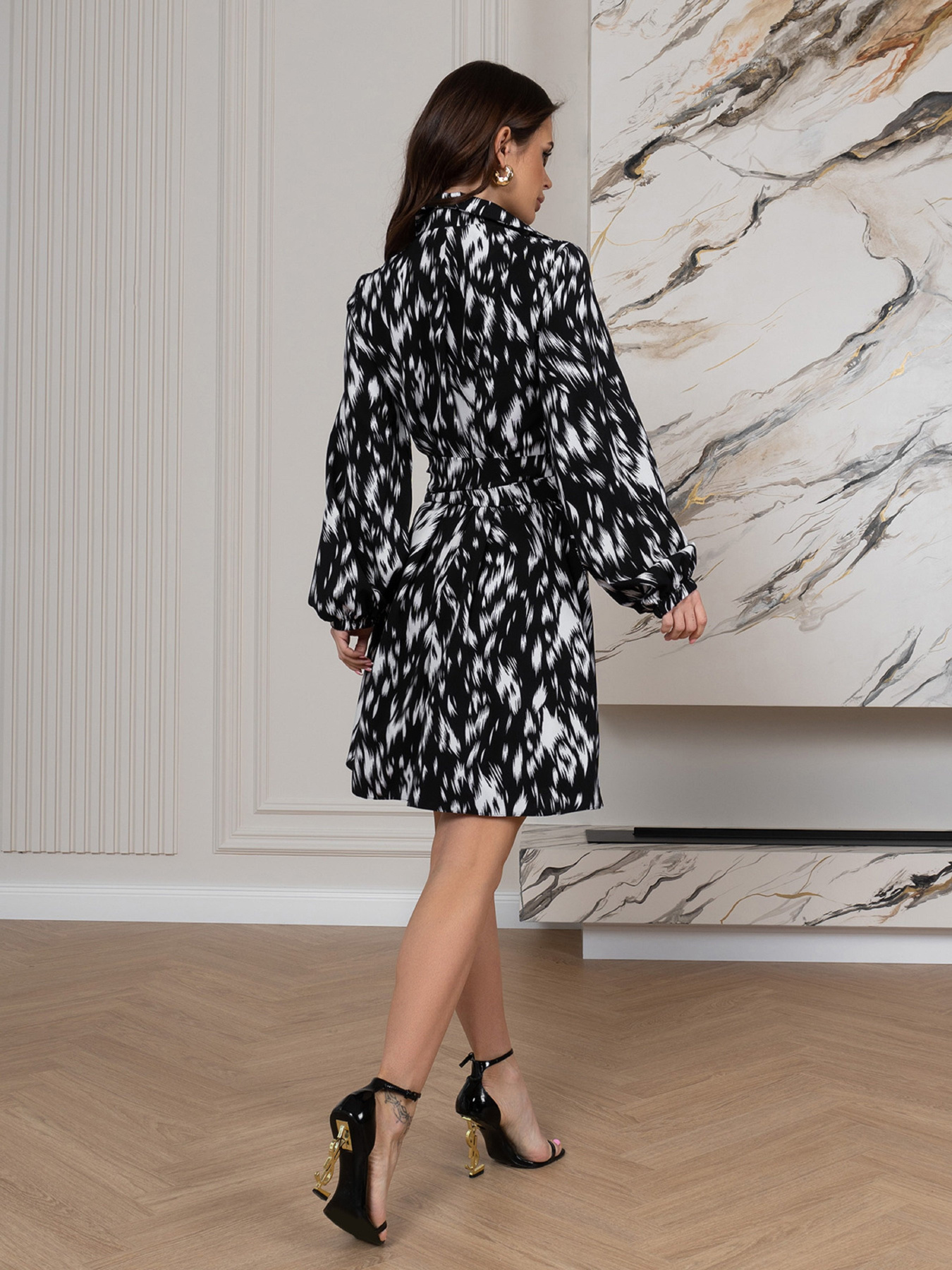 Сукня міні ISSA Plus модель 14569_черный Фото