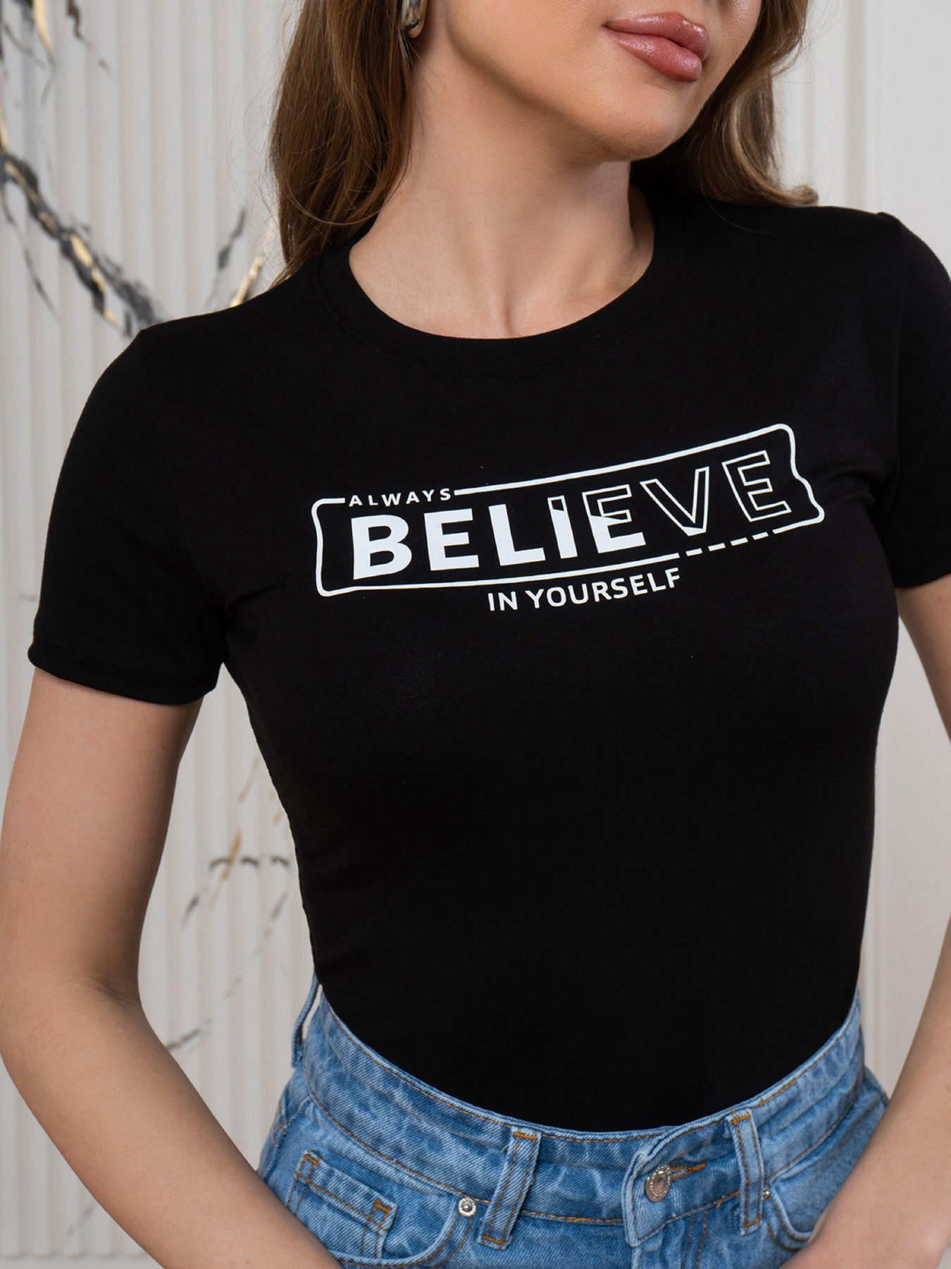 Футболка ISSA Plus модель 14572_черный Футболка ISSA Plus модель 14572_черный Фото