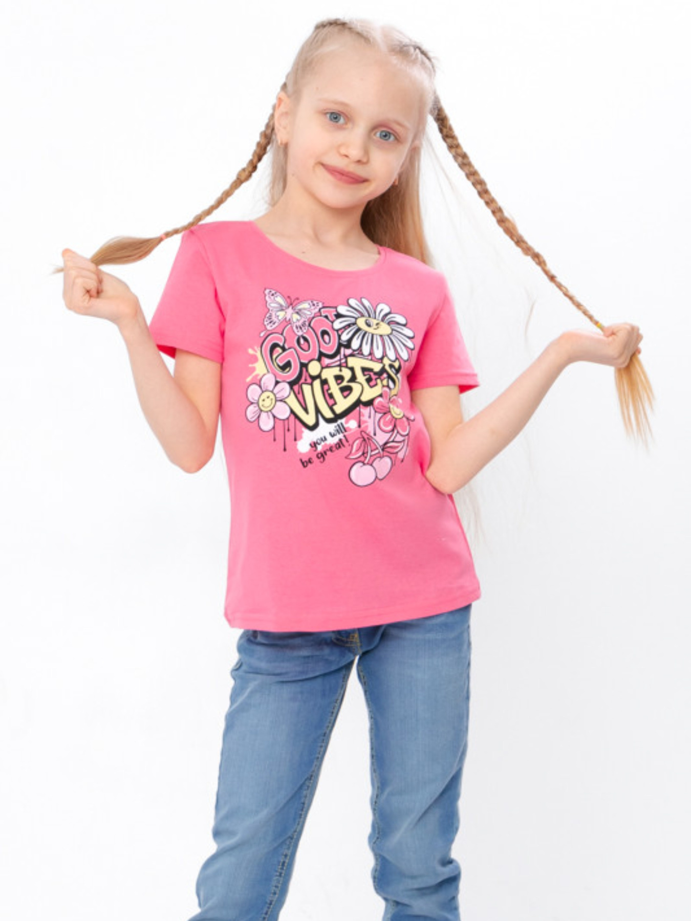 Футболка Носи своє модель 6012-2-koral-romashka Фото