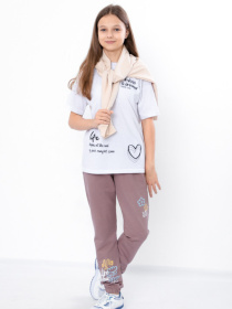 Джоггеры Носи своє модель 6060-057-33-5-popelqsta-lavanda-romashka Фото