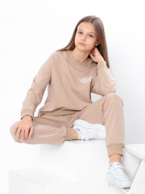 Повсякденний костюм Носи своє модель 6418-057-33-temno-kremovij Фото