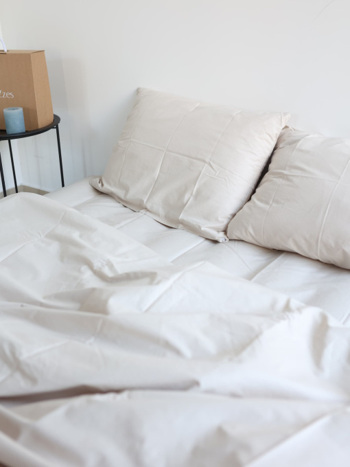 Комплект постельного белья с ткани Ранфорс цвет Песочный BedclozZzes модель 13190 Фото