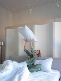 Комплект постельного белья с ткани Ранфорс Белого цвета BedclozZzes модель 7271 Фото