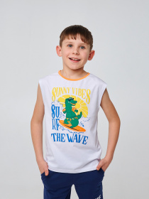 Майка SMIL модель smil_110754-belyj Фото