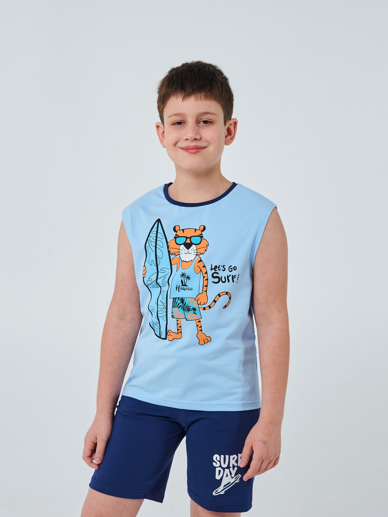 Майка SMIL модель smil_110754-goluboj Фото