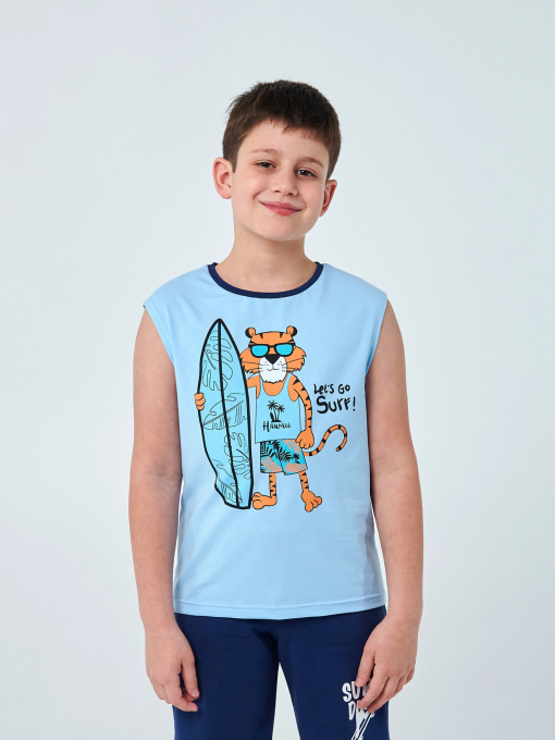 Майка SMIL модель smil_110754-goluboj Фото