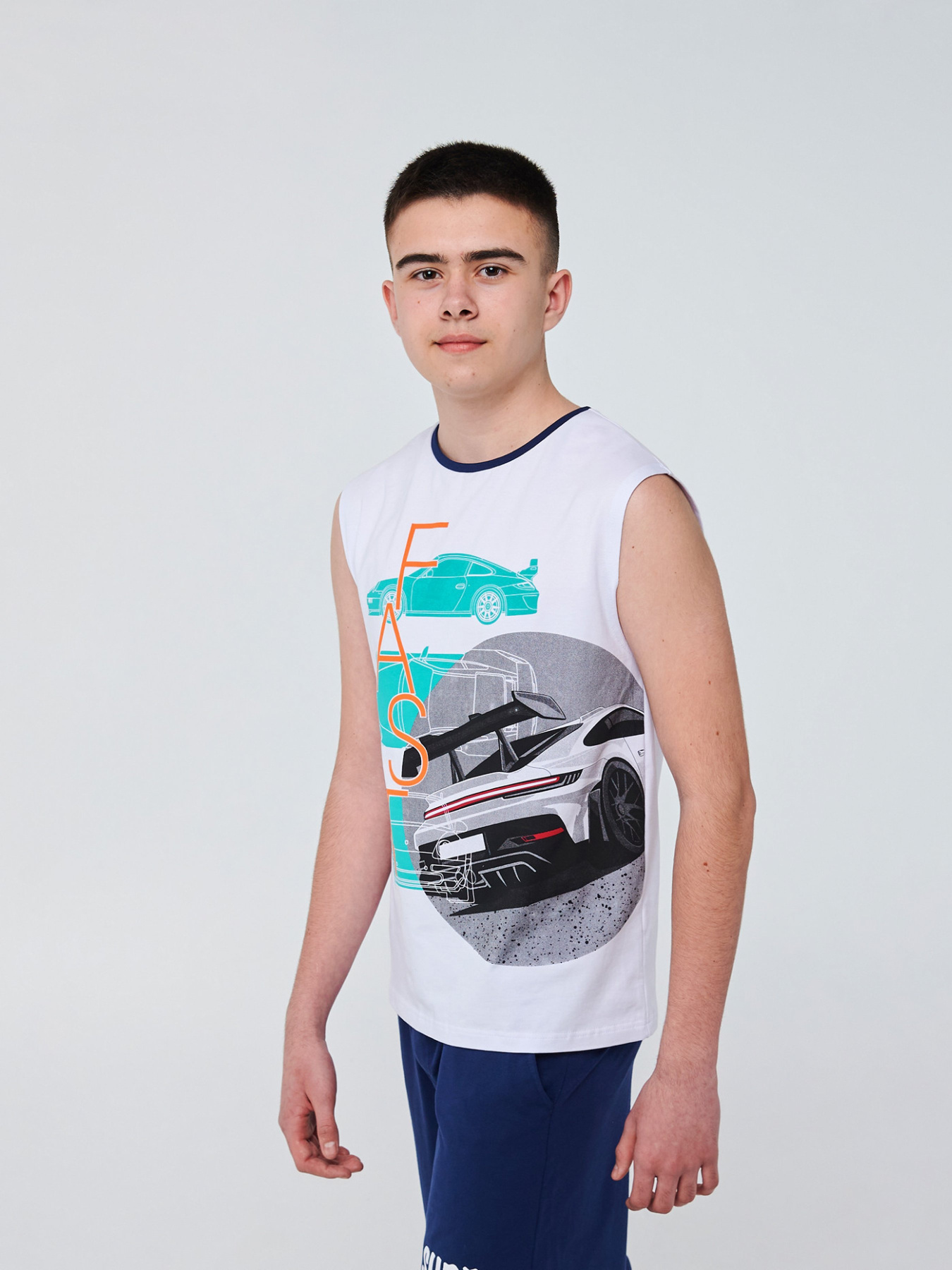 Майка SMIL модель smil_110757-belyj Фото