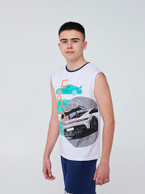 Майка SMIL модель smil_110757-belyj Фото