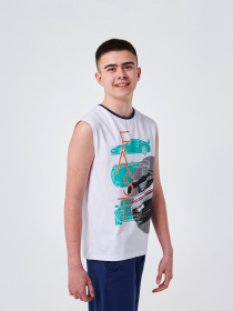 Майка SMIL модель smil_110757-belyj Фото