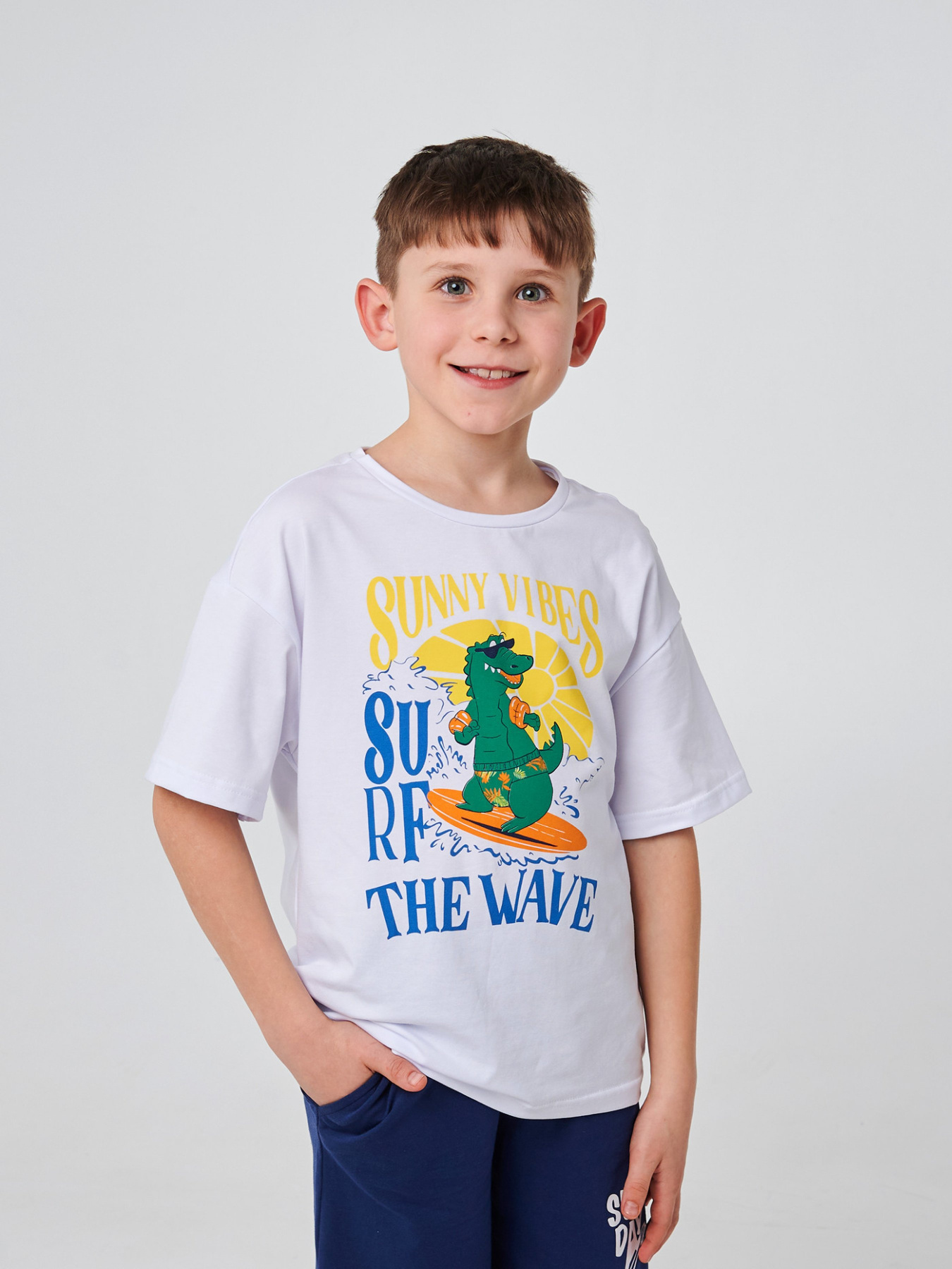 Футболка SMIL модель smil_110752-belyj Фото