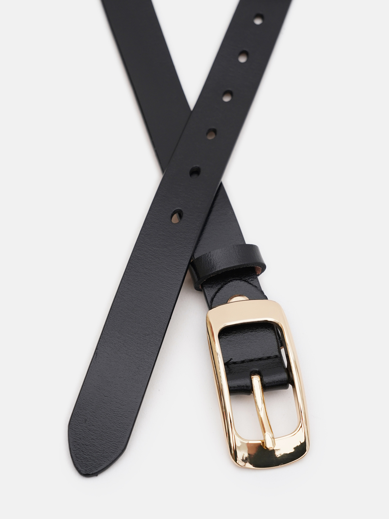 Ремень Borsa Leather модель CV1ZK015-goldblack Фото