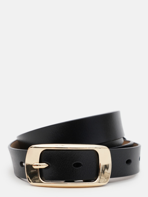 Ремінь Borsa Leather модель CV1ZK015-goldblack Фото