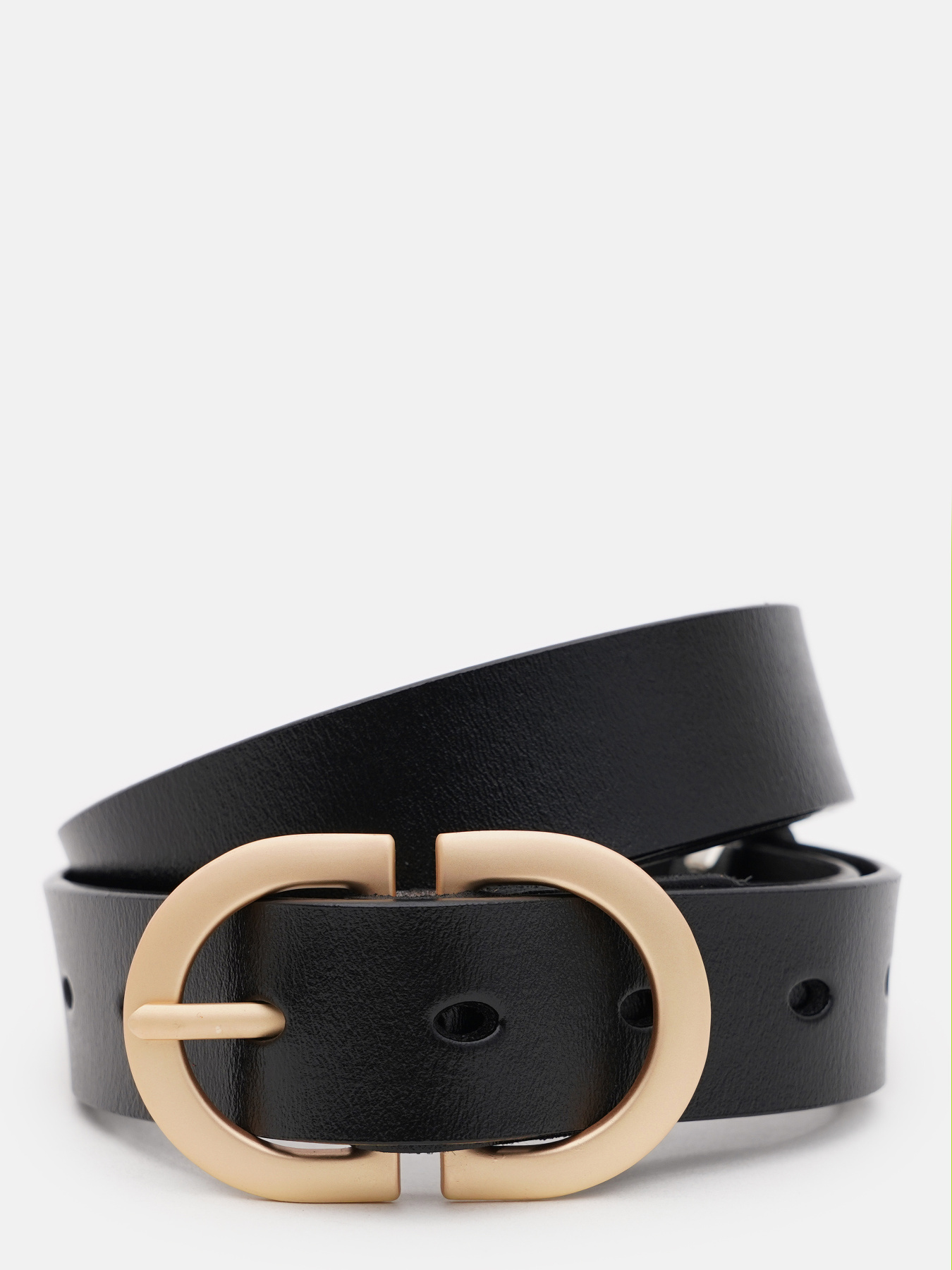 Ремінь Borsa Leather модель CV1ZK105-goldblack Фото