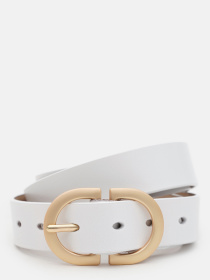 Ремень Borsa Leather модель CV1ZK105-goldwhite Фото