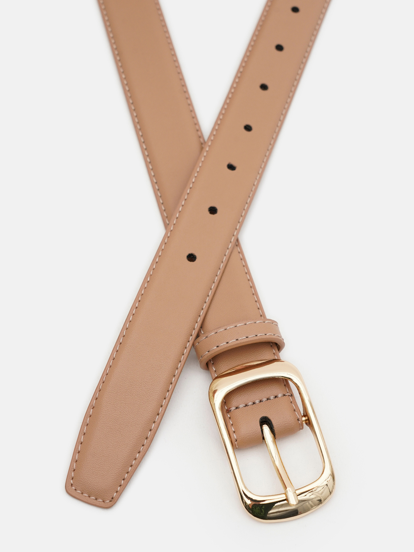 Ремінь Borsa Leather модель CV1ZK158-goldpudra Фото