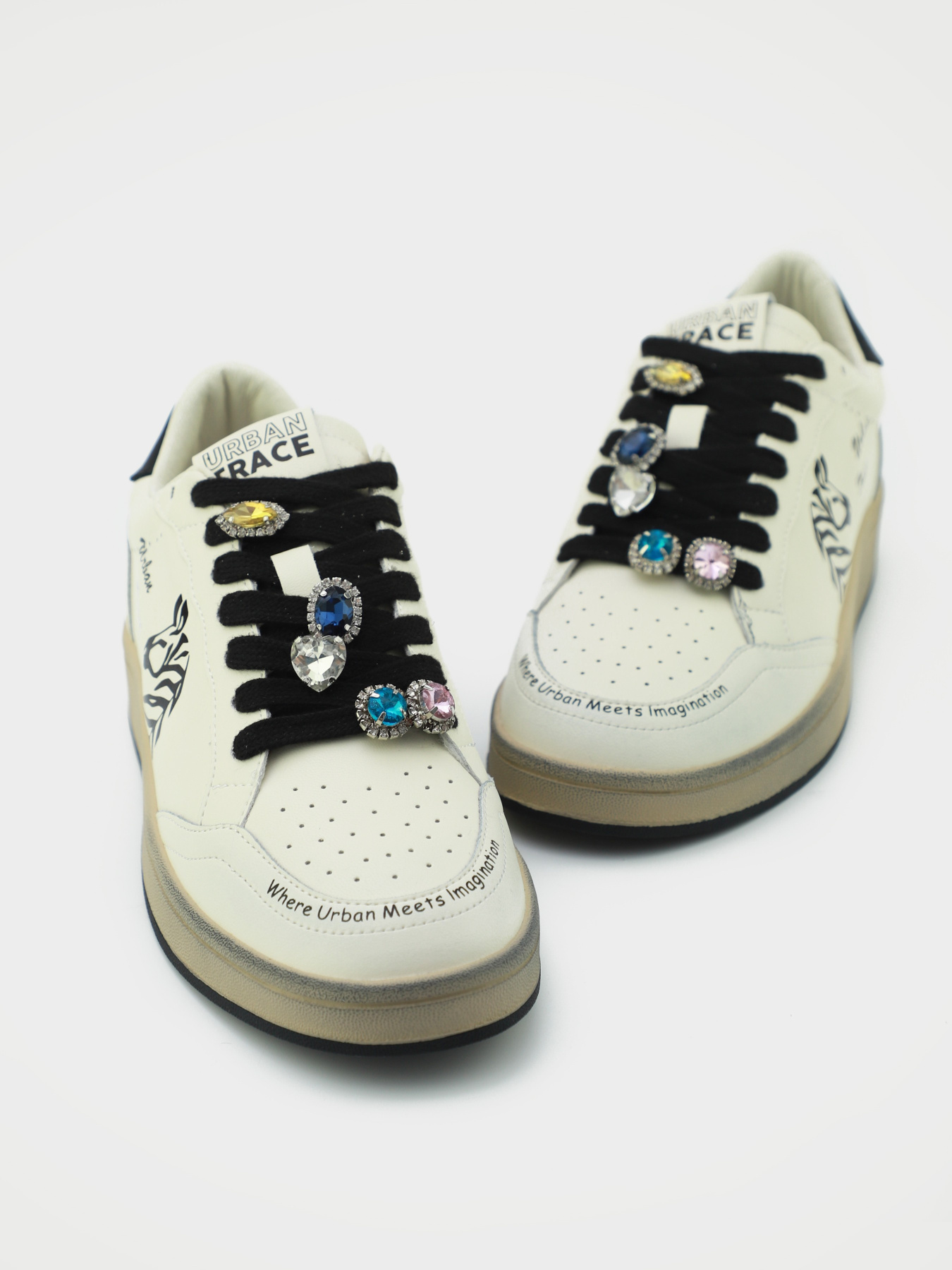 Кеды низкие URBAN TRACE модель UT24-W-1134-1_zebra Фото