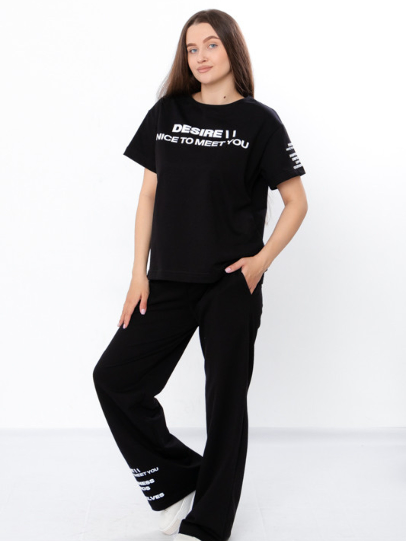 Повседневный костюм Носи своє модель 8190-057-33-1-chornij-desire Повседневный костюм Носи своє модель 8190-057-33-1-chornij-desire Фото