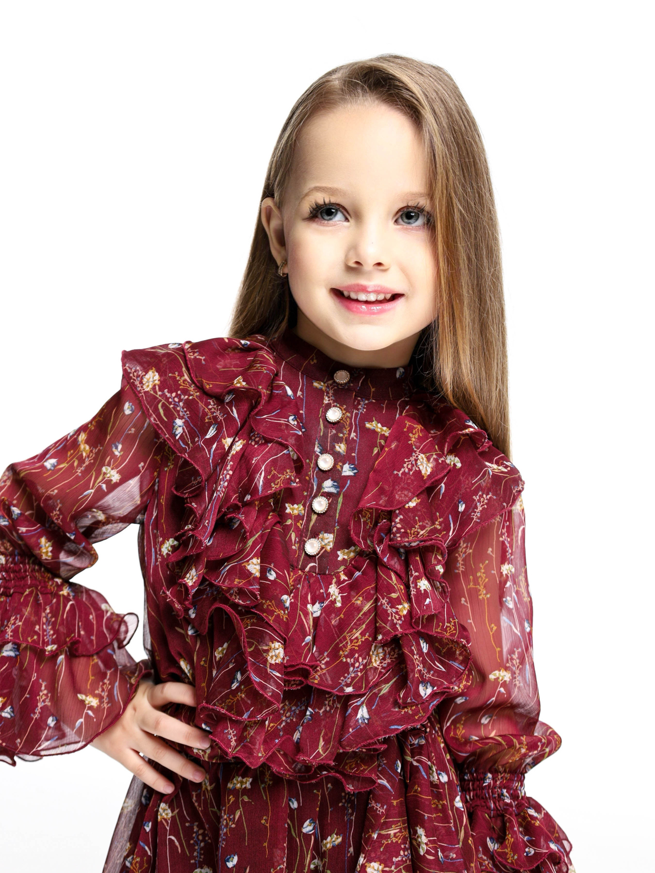 Сукня міді Alnest модель ALN 142 Фото