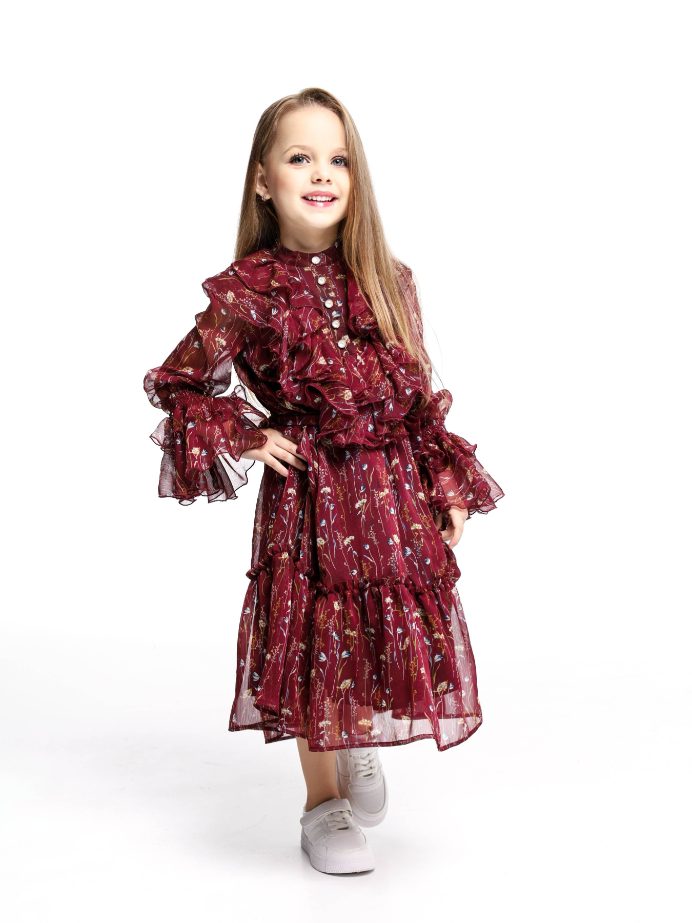 Сукня міді Alnest модель ALN 142 Фото