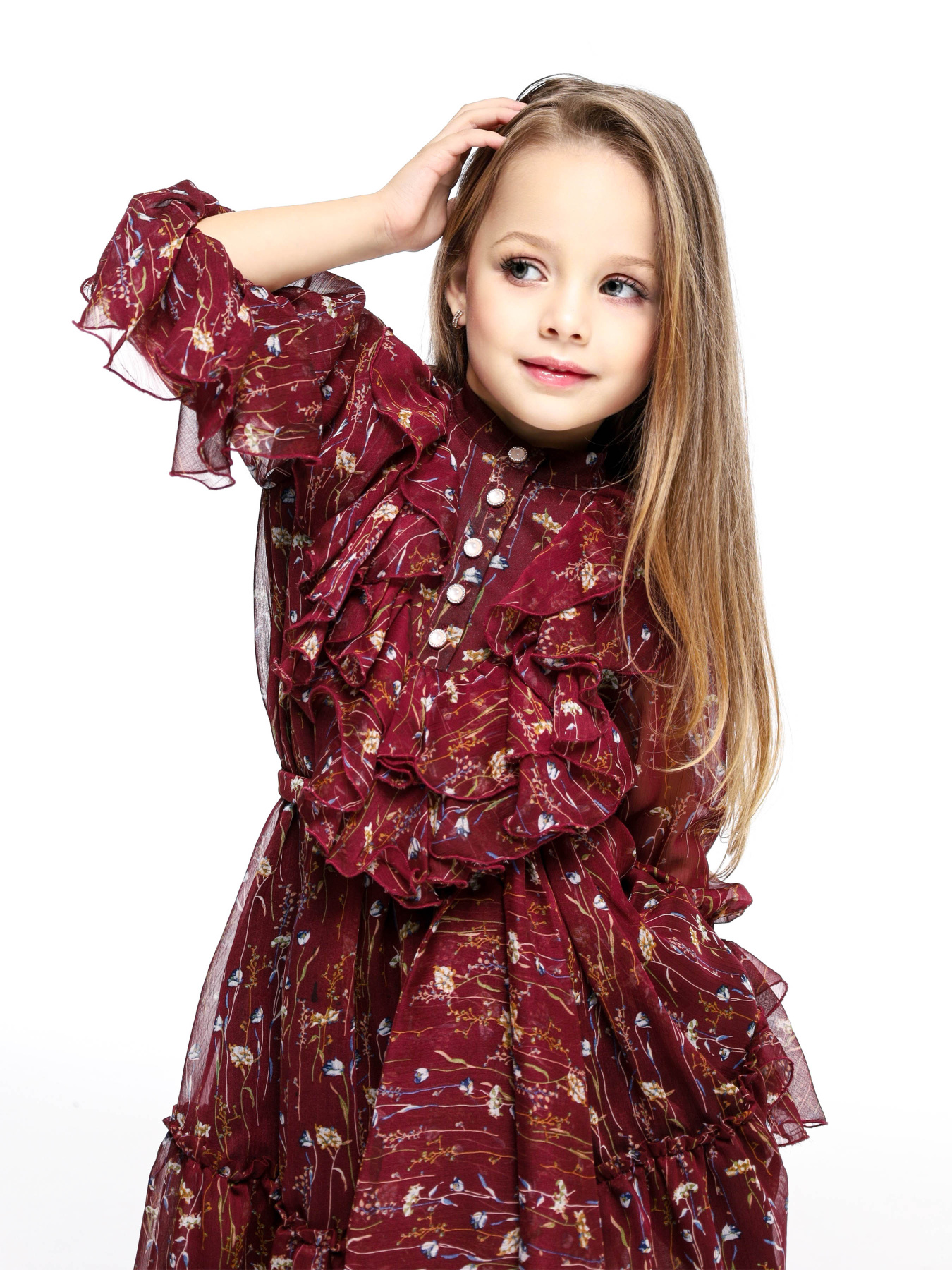 Сукня міді Alnest модель ALN 142 Фото