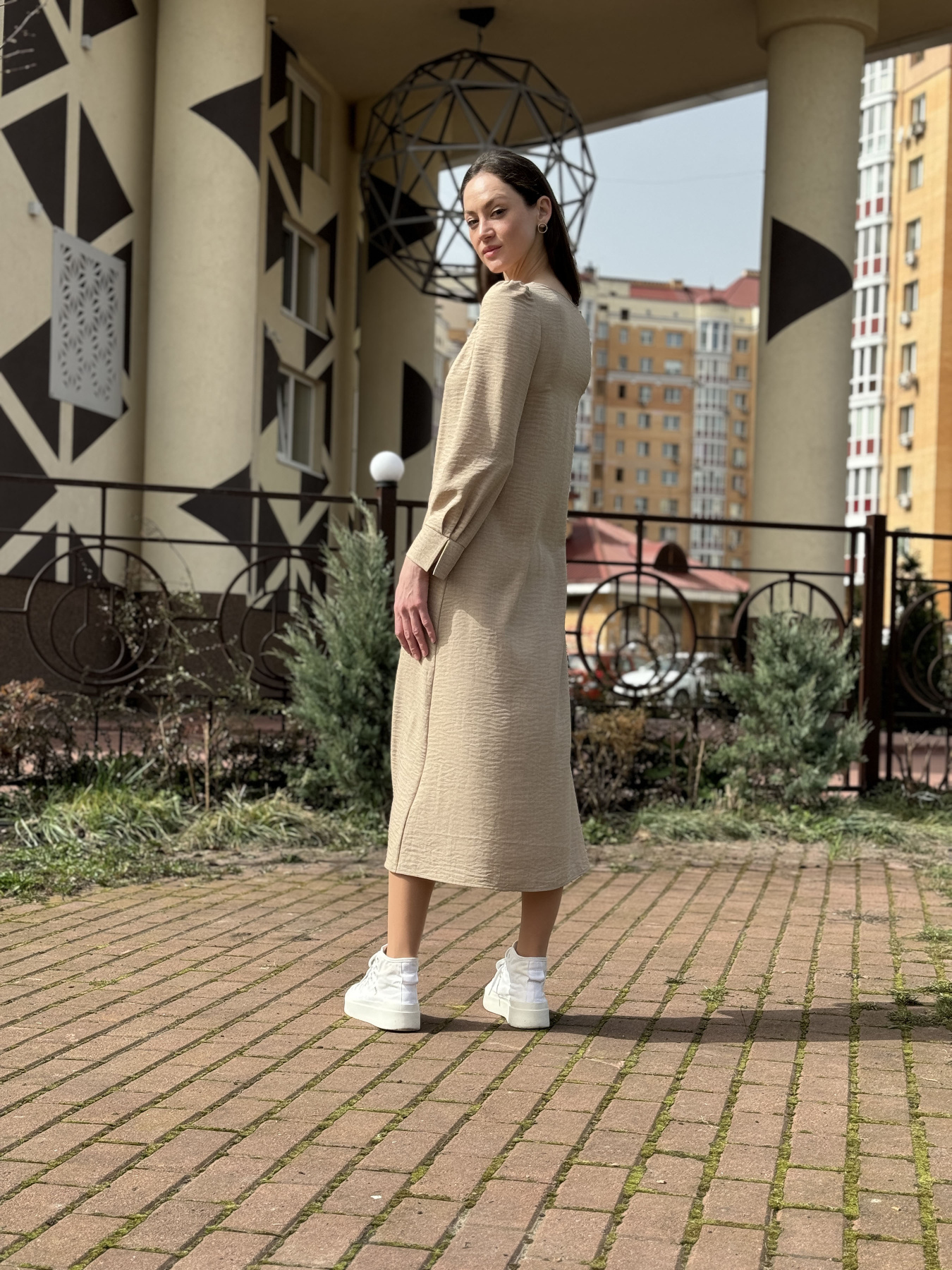 Платье миди CAT ORANGE модель 5765 Фото