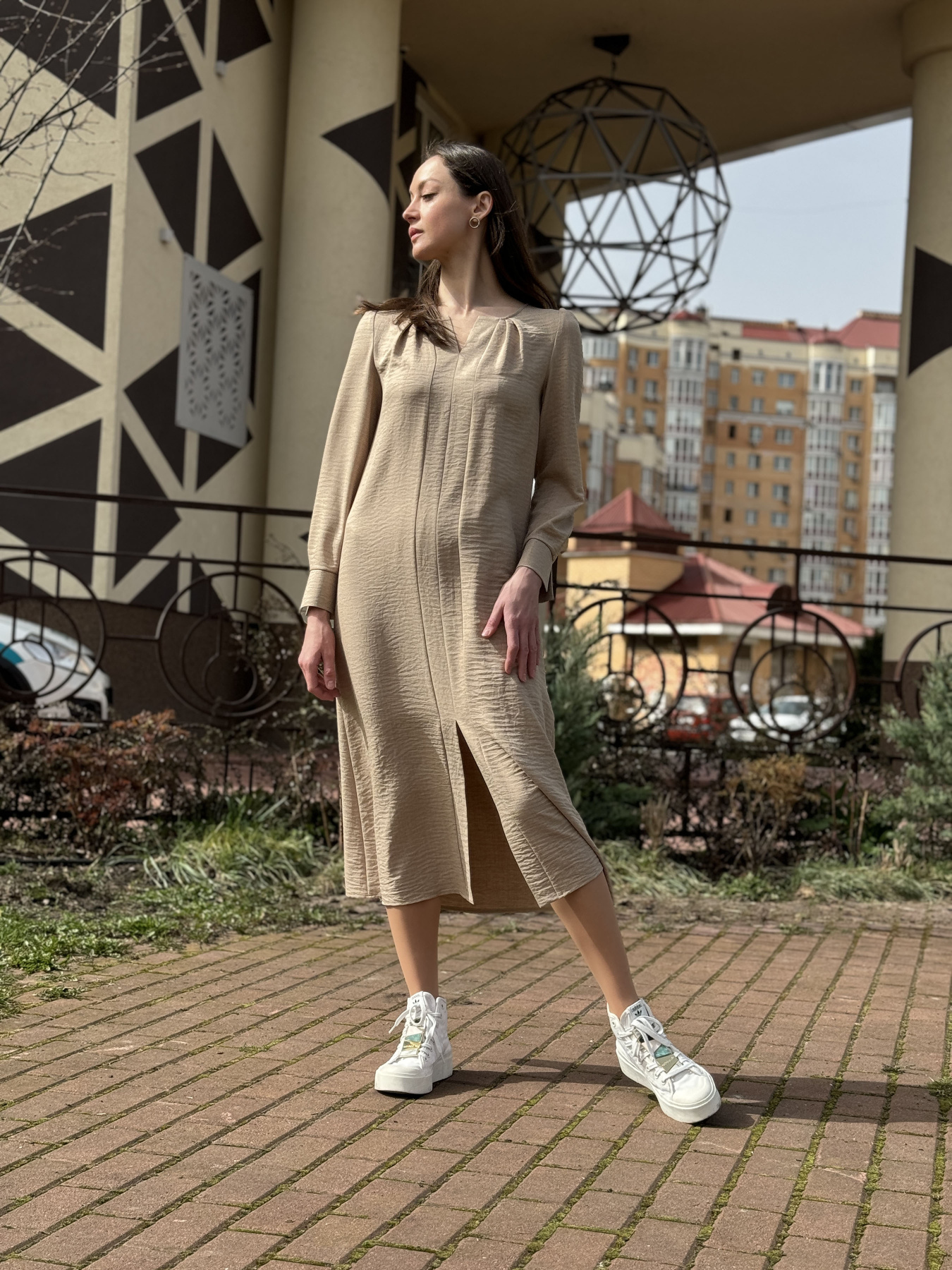 Платье миди CAT ORANGE модель 5765 Фото