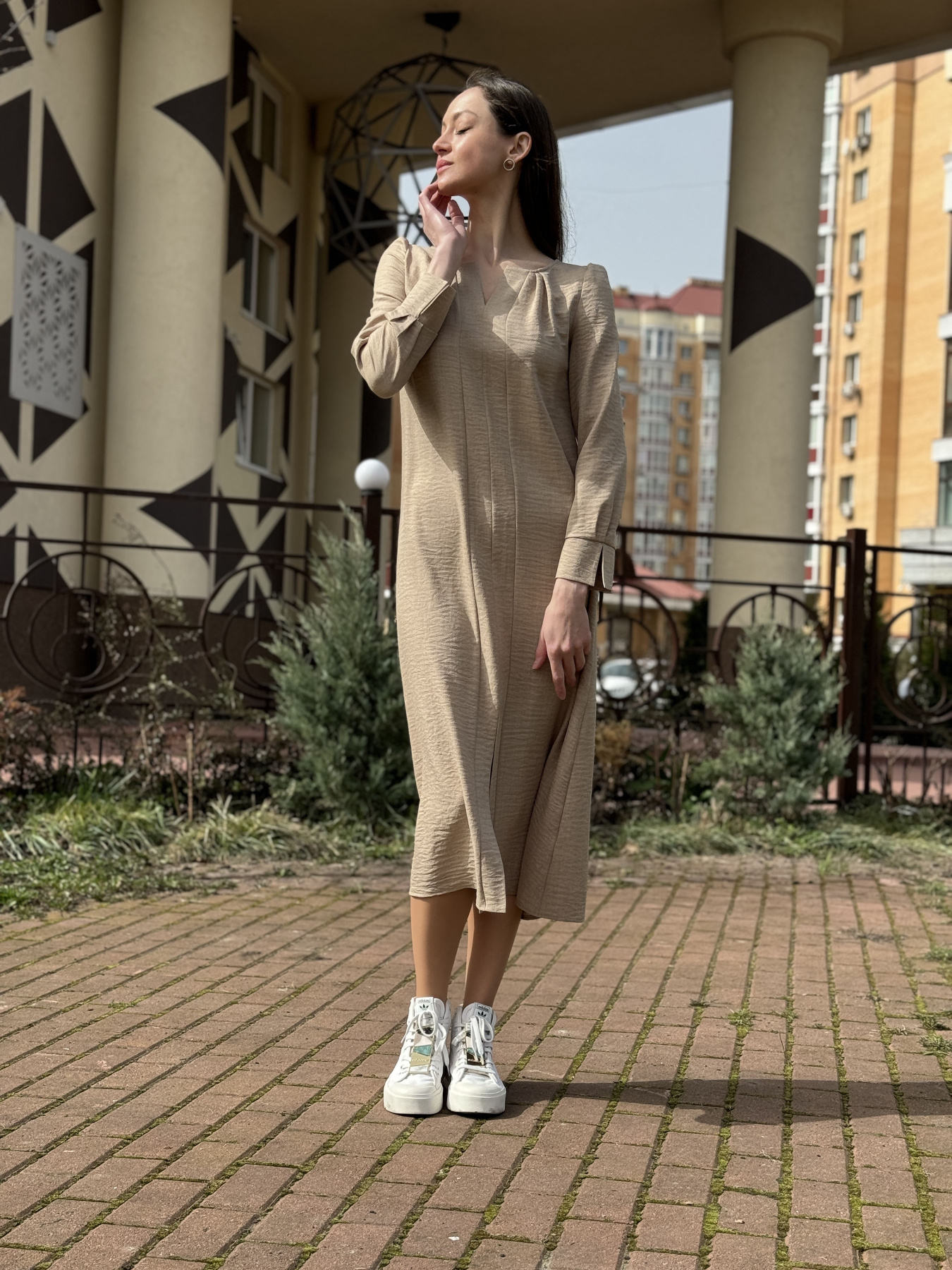 Платье миди CAT ORANGE модель 5765 Фото