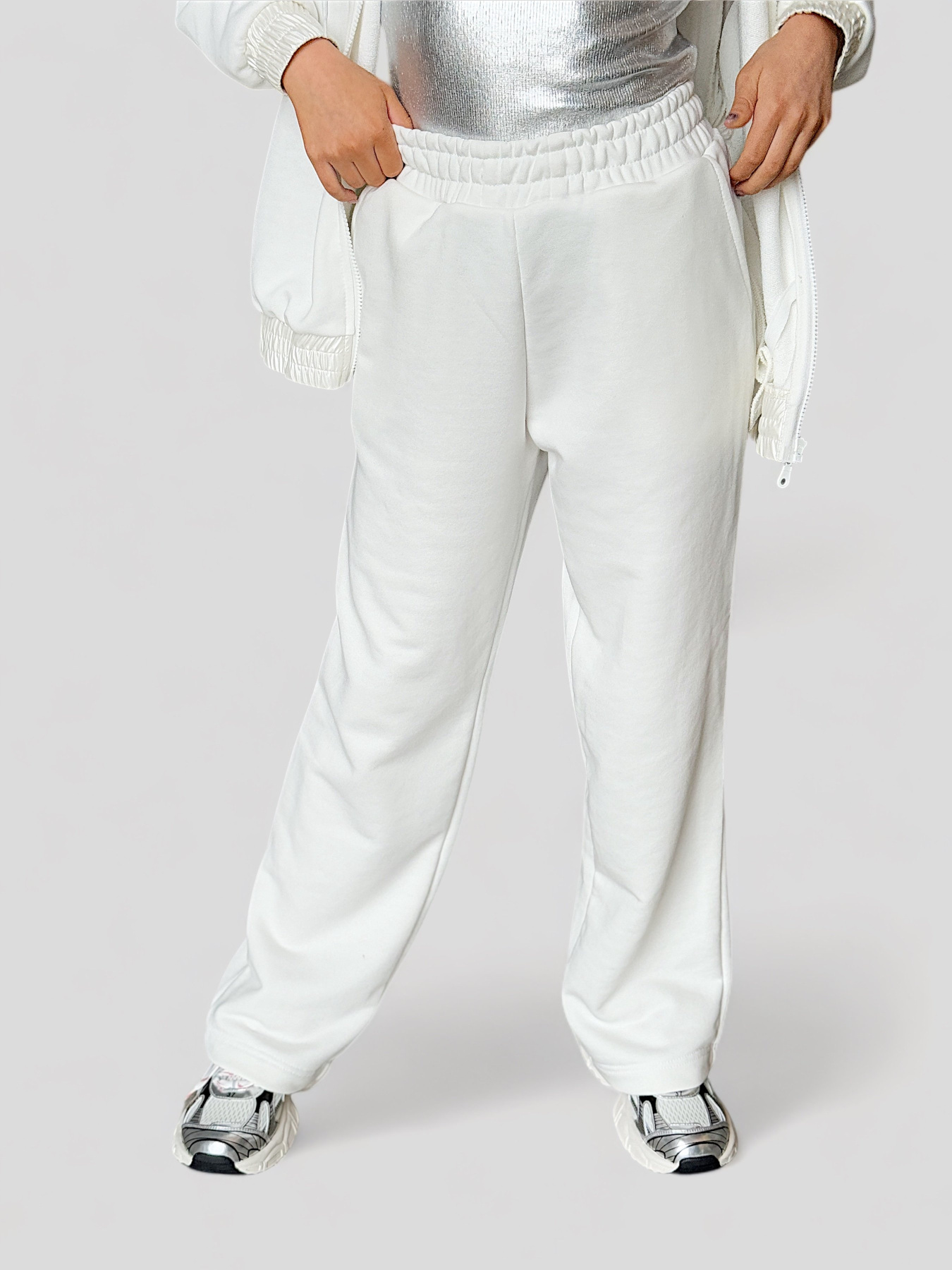 Штаны спортивные EVIE модель White-793 Фото