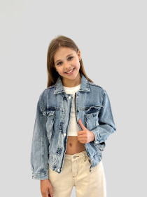 Джинсова куртка EVIE модель Denim - 23236 Фото